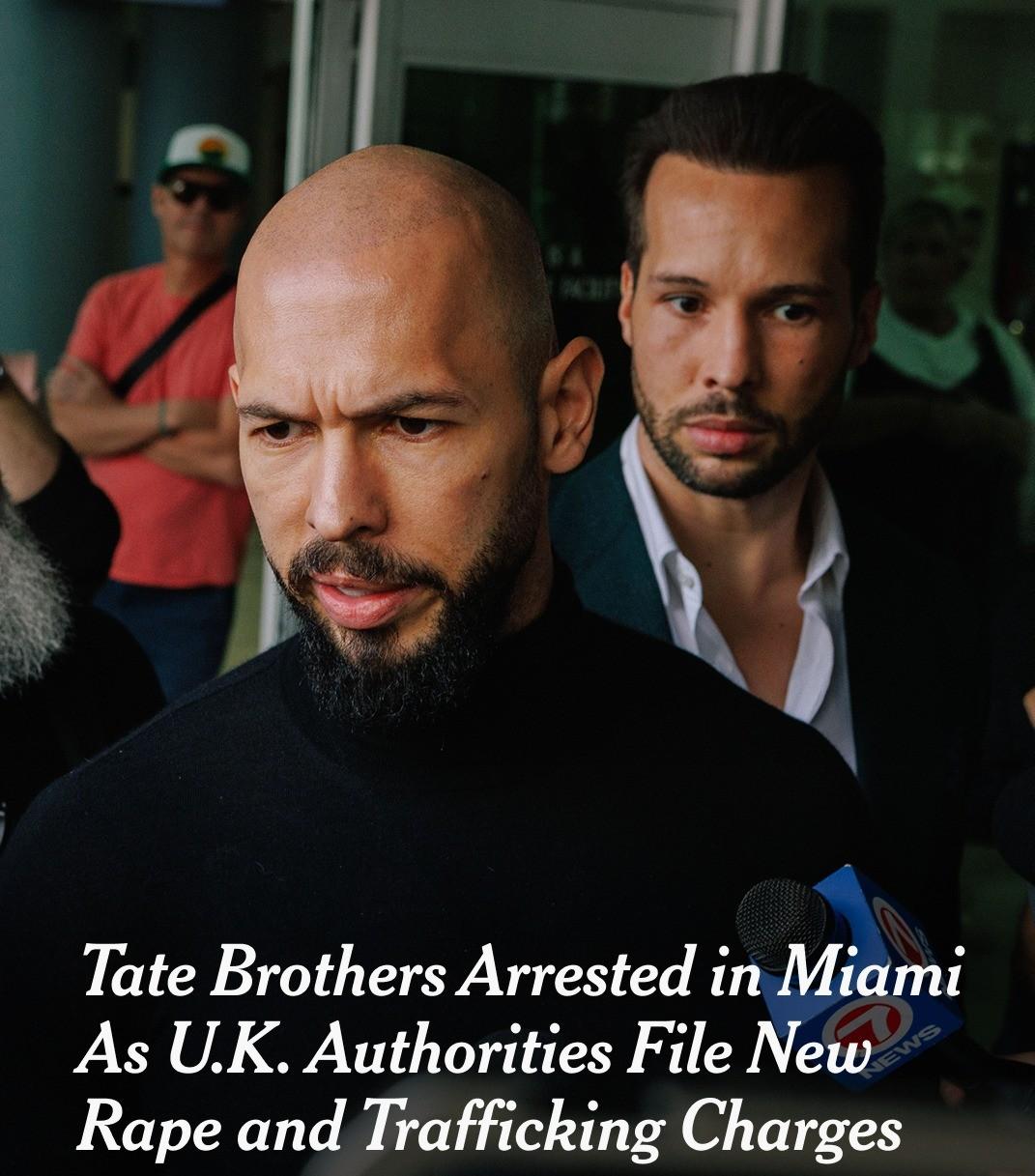 Andrew, Tristan Tate Arrested in Miami Over New UK Rape, Sex Trafficking Charges